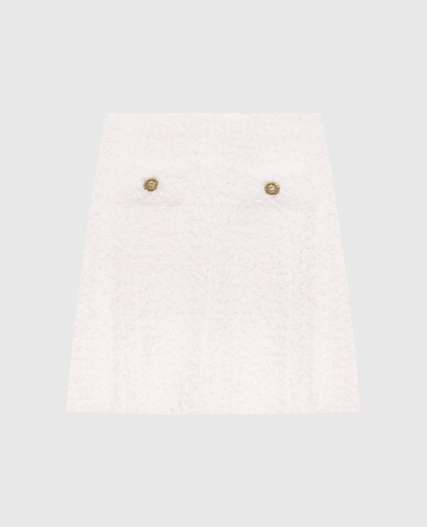 Біла твідова спідниця міні