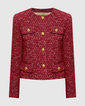 Valentino Красный твидовый жакет 9B3CE615ACQ