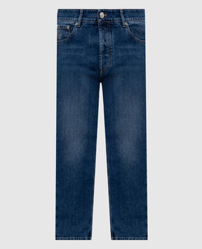 Brunello Cucinelli Синие джинсы с вышивкой эмблемы M283PD3210