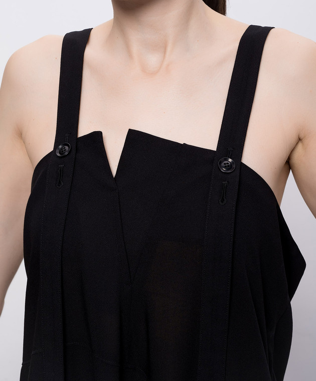 Y`S Yamamoto Чорна сукня з вовною YKD12201 зображення 4