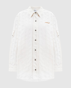 Off-White Джинсовая рубашка Star цвета айвори 2YQ007S26DEN001