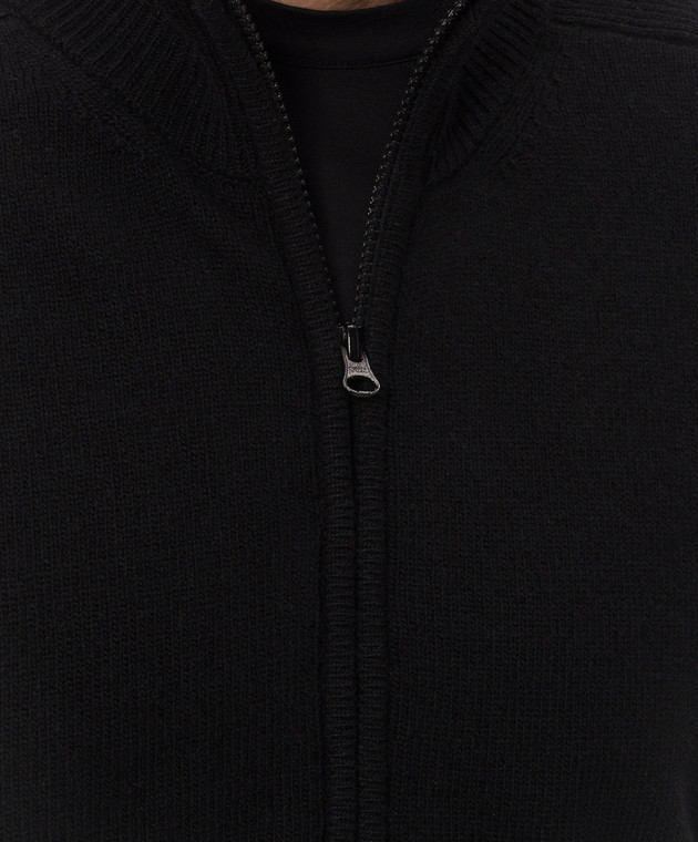 C.P. Company Кардиган черный с шерстью MKN088A110149A изображение 5