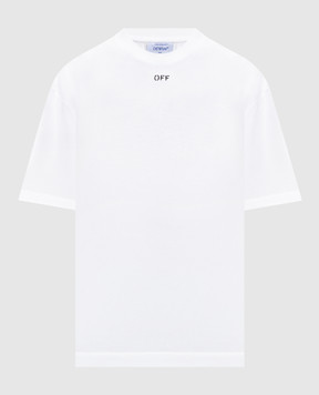 Off-White Біла футболка з логотипом 44MAA161F5J002