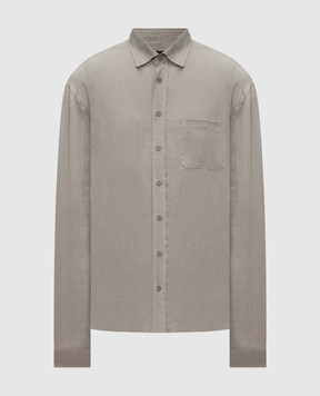 Sease Зелена сорочка з коноплі SI030TN359