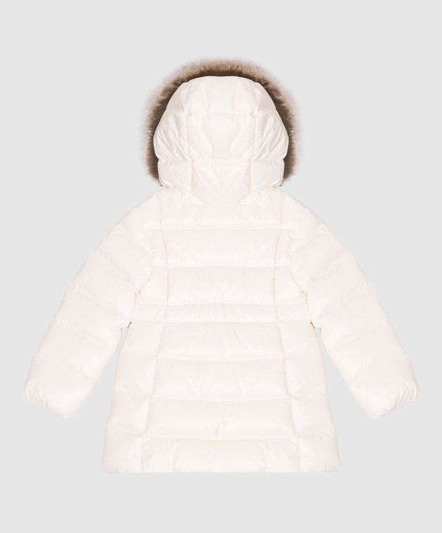 Moncler ENFANT Детский пуховик Emma цвета айвори L29511C00004597Z8 изображение 2