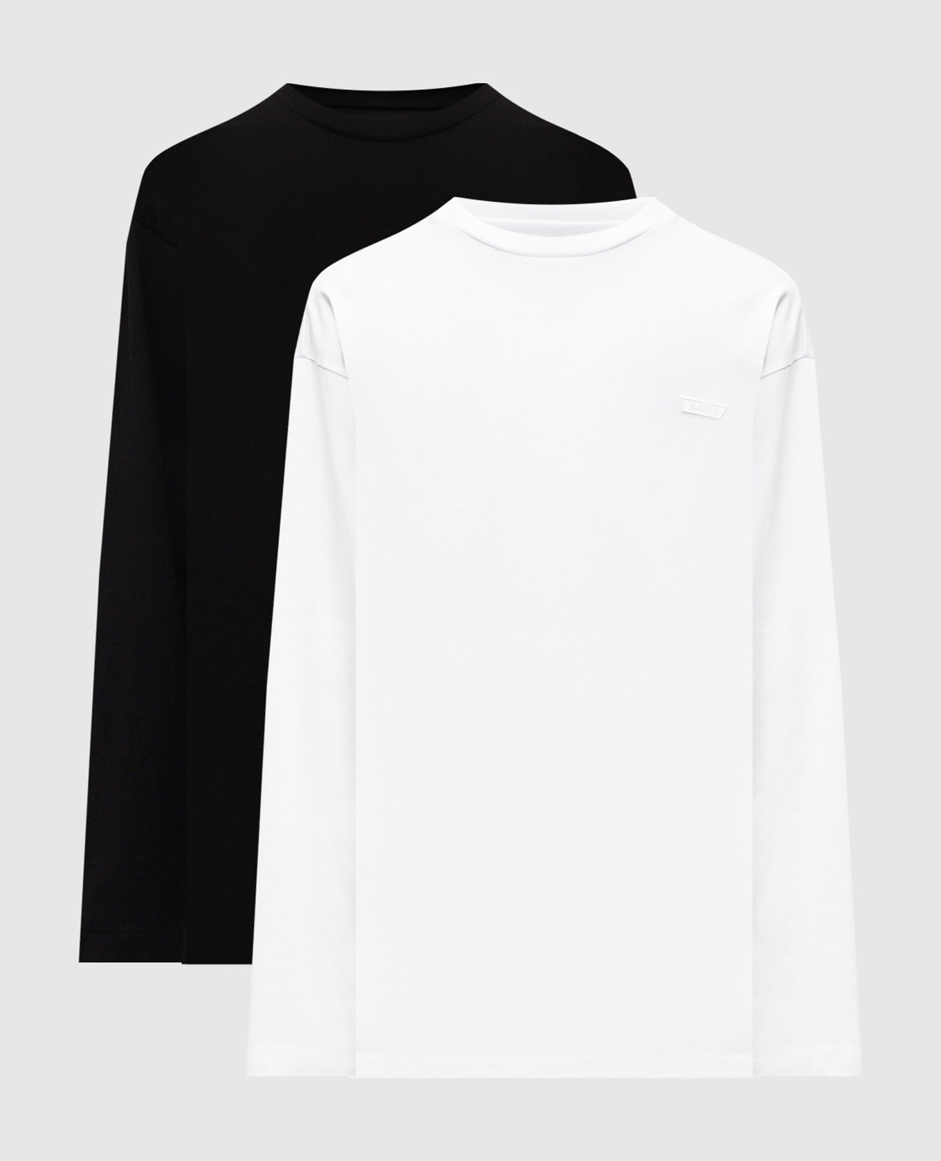 

Набор лонгсливов с вышивкой логотипа, Разноцветный, Лонгсливы