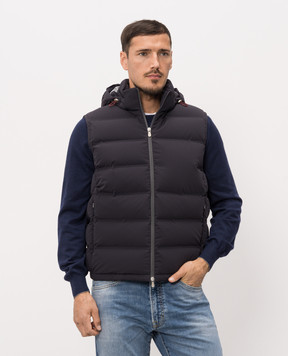 Brunello Cucinelli Синий пуховый жилет MM4911995
