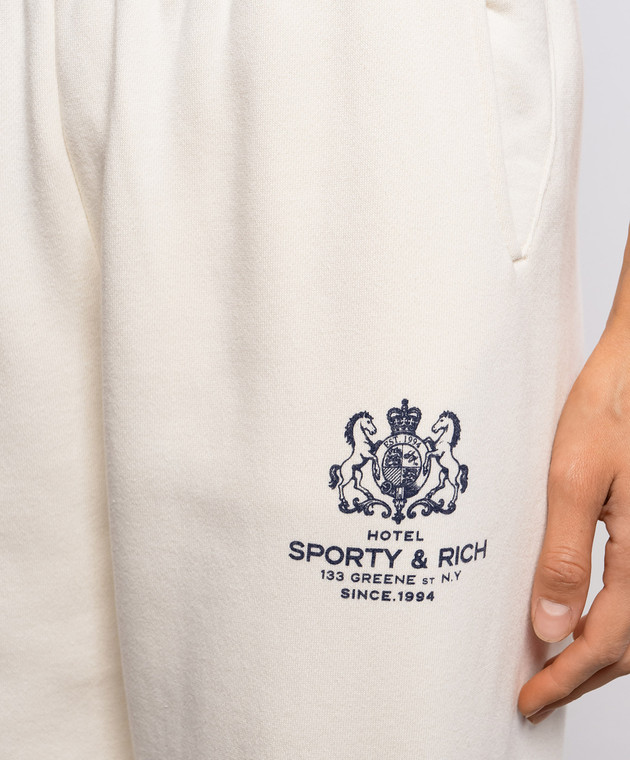 Sporty & Rich джоггеры цвета айвори SR Hote PA08785276WH06 изображение 5