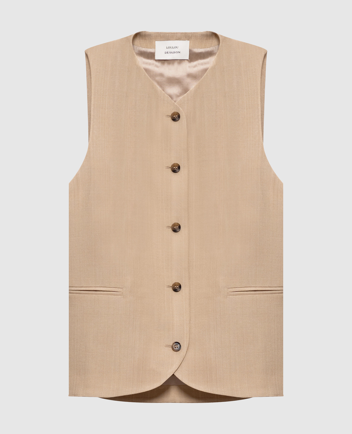 Бежевий жилет PACO з вовною