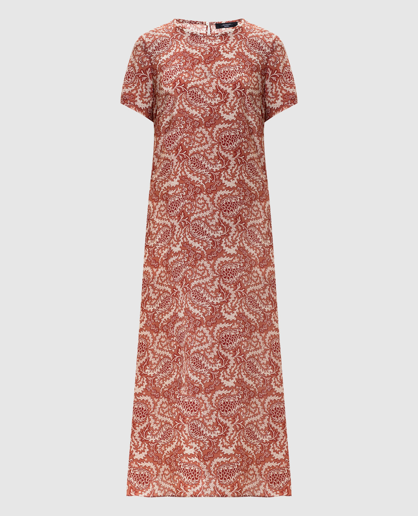 Красное платье миди CRESPO из шелка