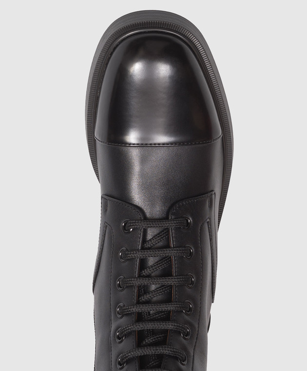Valentino Черные кожаные ботинки 9W2S0QA2KIU изображение 5