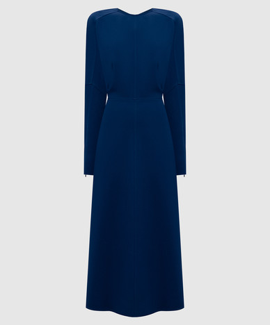 Синее платье миди Dolman
