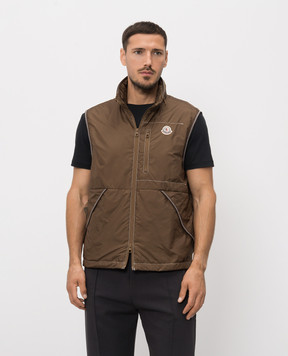 Moncler Коричневий жилет Ansiei L10911A0016753A5E