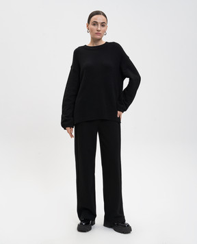 Twinset Чорний джемпер з вовною 252LL2CAA