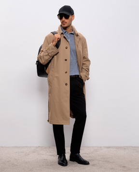 Brunello Cucinelli Блакитне поло з льоном M2L00315