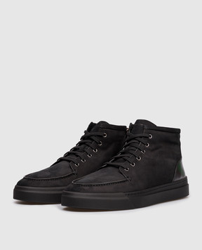 Santoni Чорні черевики на хутрі MBGT22098NEOPFTX