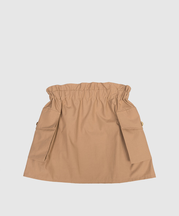 Balmain Дитяча коричнева спідниця-карго BY7B01B00941214 зображення 2