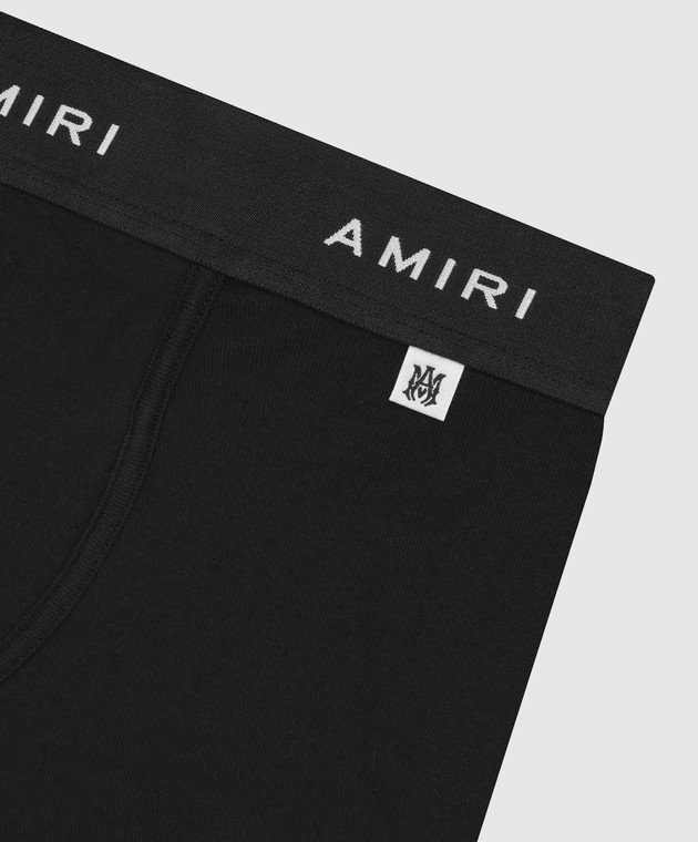 AMIRI Набор черных трусов-боксеров с узором логотипа AMUWBF1001 изображение 3