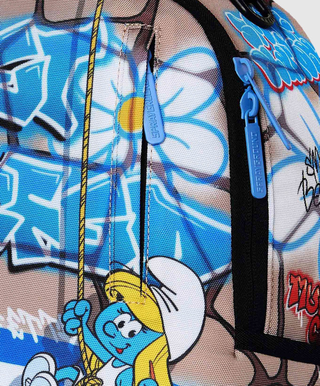 Sprayground Детский рюкзак SMURFS BIG MURAL 910B9084NSZ изображение 4
