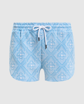 Casablanca Блакитні шорти у візерунок WSP26JTR33601