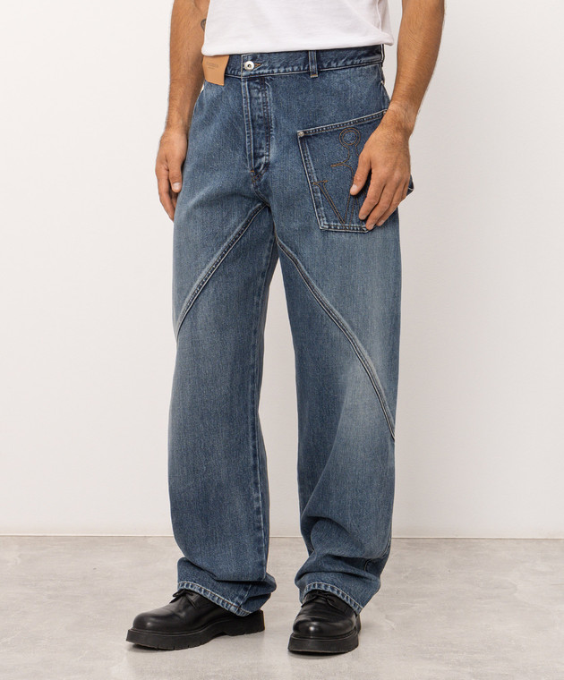JW Anderson Сині джинси Twisted Workwear DT0126PG1849 зображення 3
