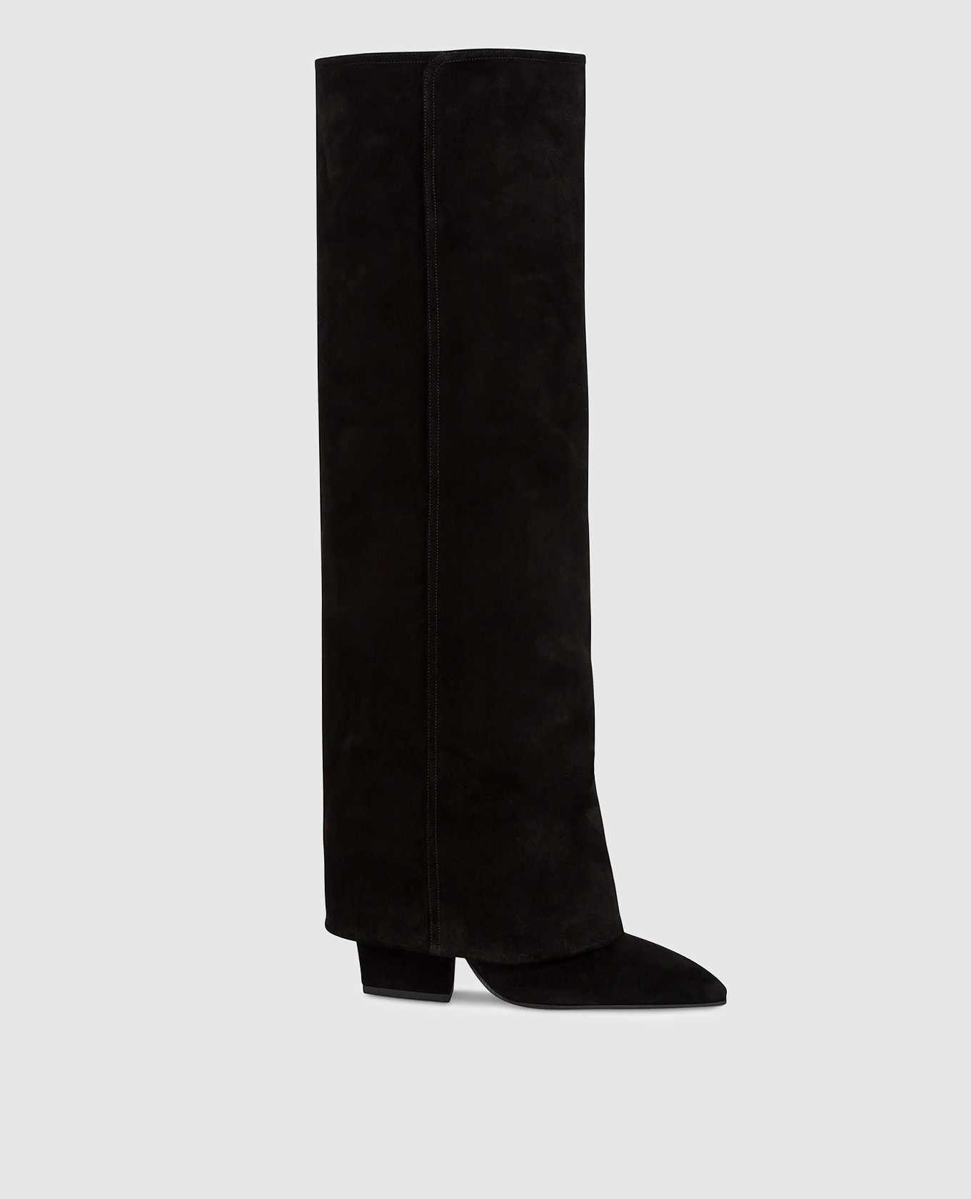 

Черные замшевые сапоги JANE FOLD, Черный, Сапоги