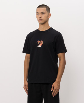 Off-White Чорна футболка з принтом Narciso Poster 44MAA16MF26J00J