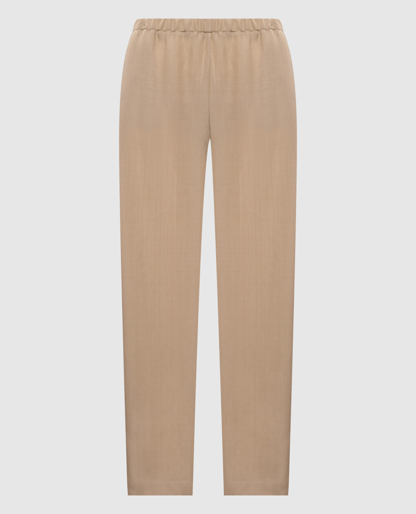 Бежеві штани з вовною