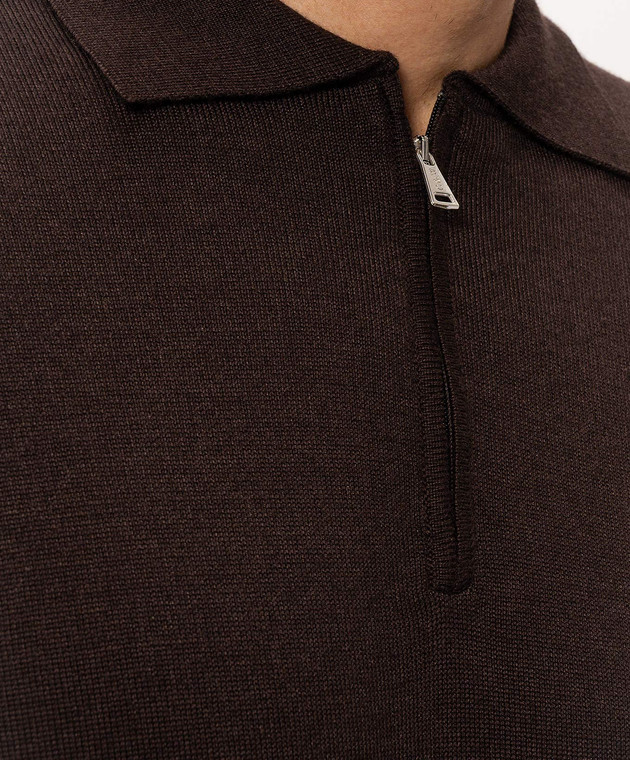 Cashmere&Whiskey Коричневое поло 474Z изображение 5