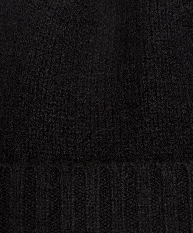 Allude Чорна шапка з кашеміру 26511245 зображення 4