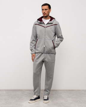 Brunello Cucinelli Серая спортивная куртка MM8433376G
