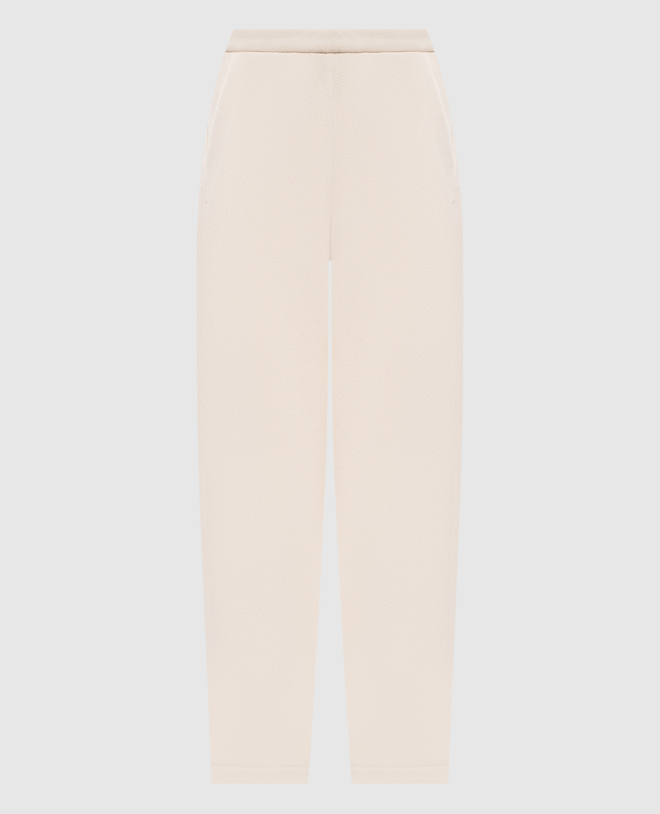 Бежеві утеплені спортивні штани DENTE