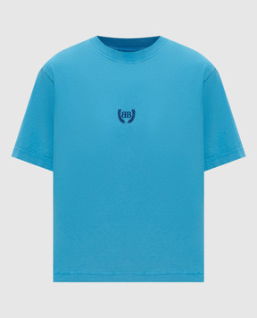 Balenciaga Голубая футболка Laurel 850990TSVC9