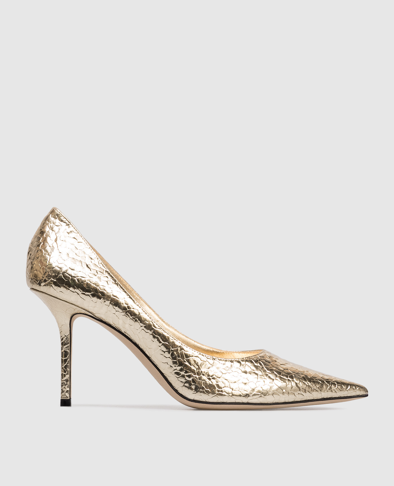 Jimmy Choo - шкіярні туфлі Love з тисненням під шкіру рептилії