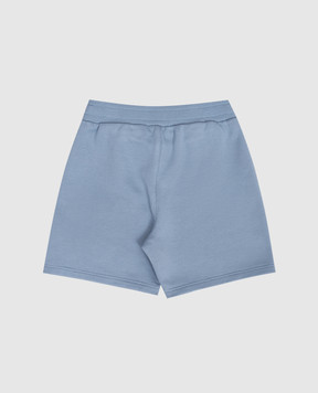 Dolce&Gabbana Дитячі блакитні шорти з принтом L1JQW0G7PNF