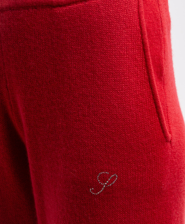 Sporty & Rich Красные брюки из кашемира и шерсти PA02782327RE50 изображение 5
