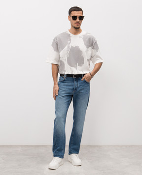 Alexander McQueen Белая футболка в принт 848931QTAEB