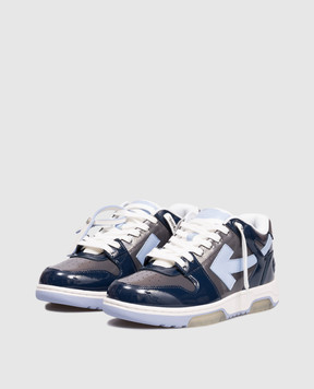 Off-White Кожаные лакированные кроссовки Out Of Office OMIA189F25LEA00A
