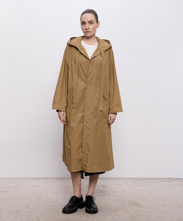 Y`S Yamamoto Коричневий плащ YKC11016 зображення 3