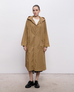 Y`S Yamamoto Коричневий плащ YKC11016