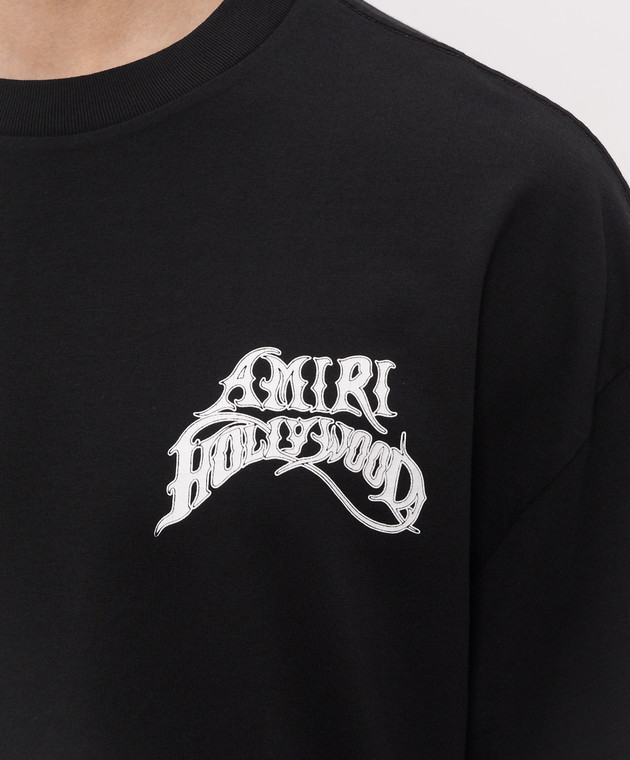 AMIRI Черная футболка HOLLYWOOD AMTOJR1189 изображение 5
