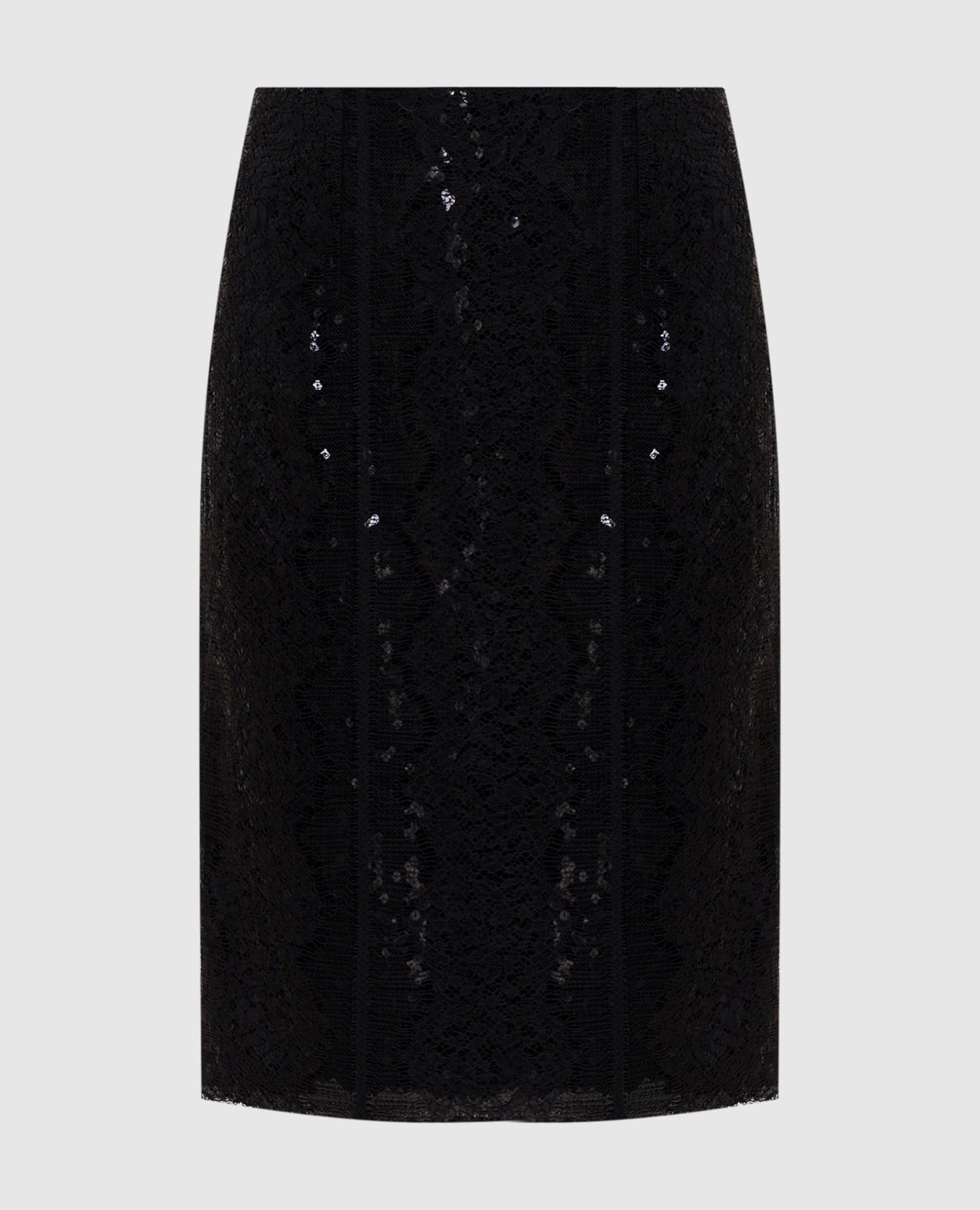 

Черная юбка Deoda с кружевом и пайетками, Черный, Юбки прямые