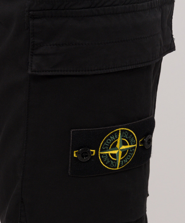 Stone Island Черный карго с логотип патч L2S153100032S0A10 изображение 5