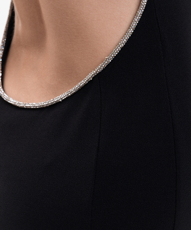 Tom Ford Чорна сукня максі з відкритою спиною AB3697SDE539 зображення 5