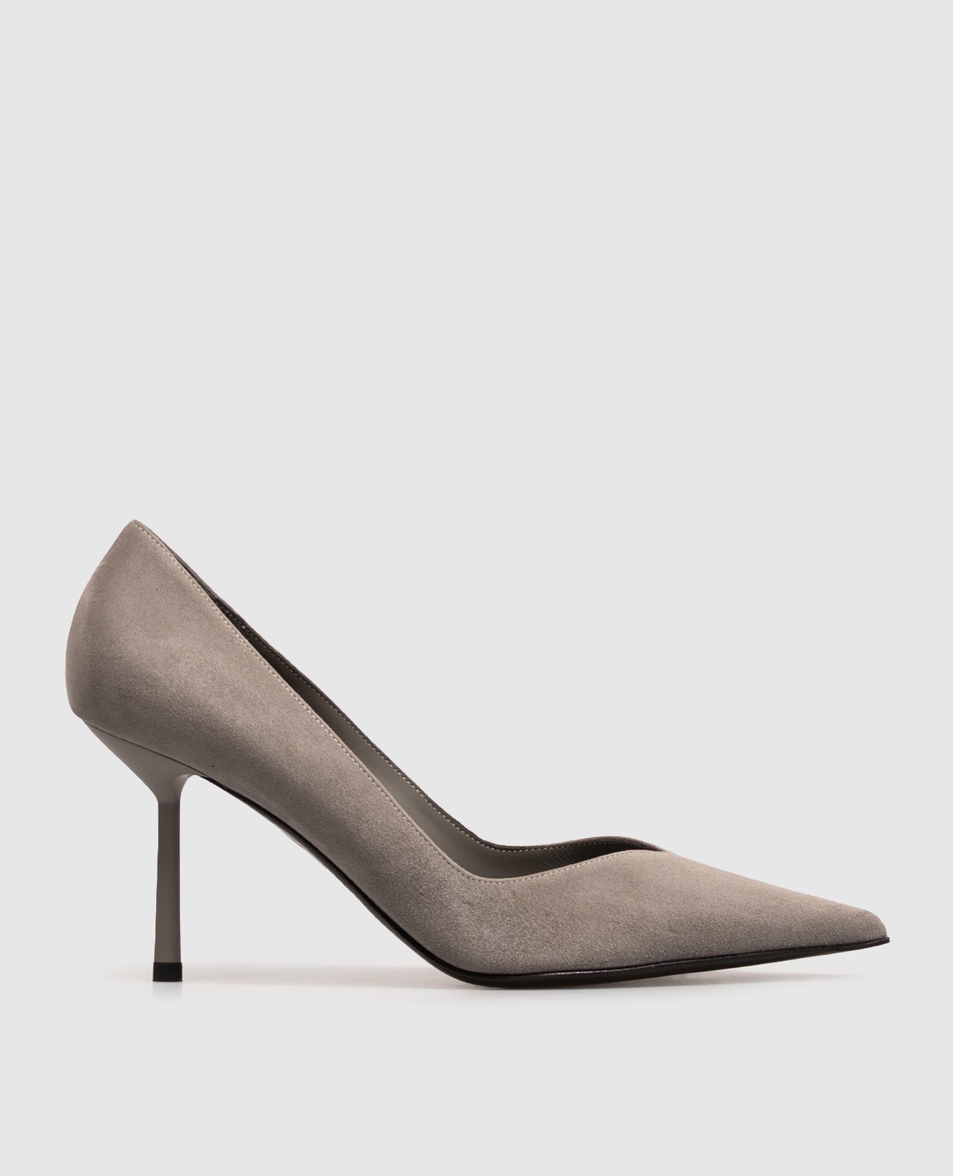 Серые замшевые туфли Vivienne