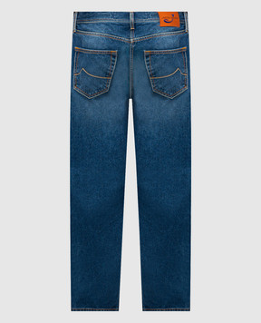 Jacob Cohen Синие джинсы Travis с эффектом потертости UQM1003T156Ash