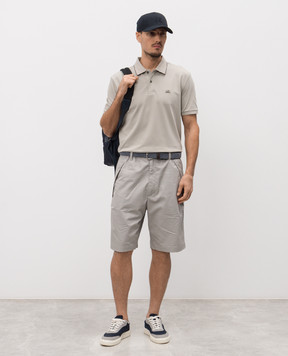 C.P. Company Сіре поло з логотипом MPL722A005263W