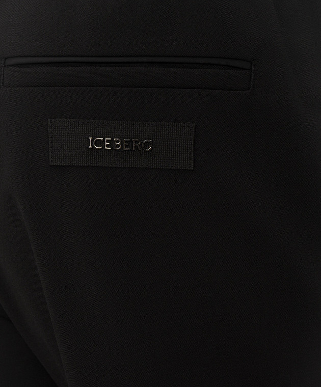 Iceberg Черные брюки с шерстью B0703078 изображение 5