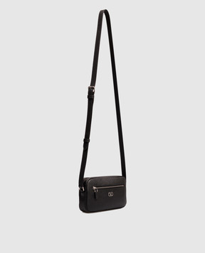 Valentino Черная кожаная сумка VLogo 9Y2P0AW7UAG