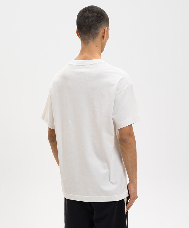 Palm Angels Футболка цвета айвори Palm Sunset PMAA109S26JER00C изображение 4